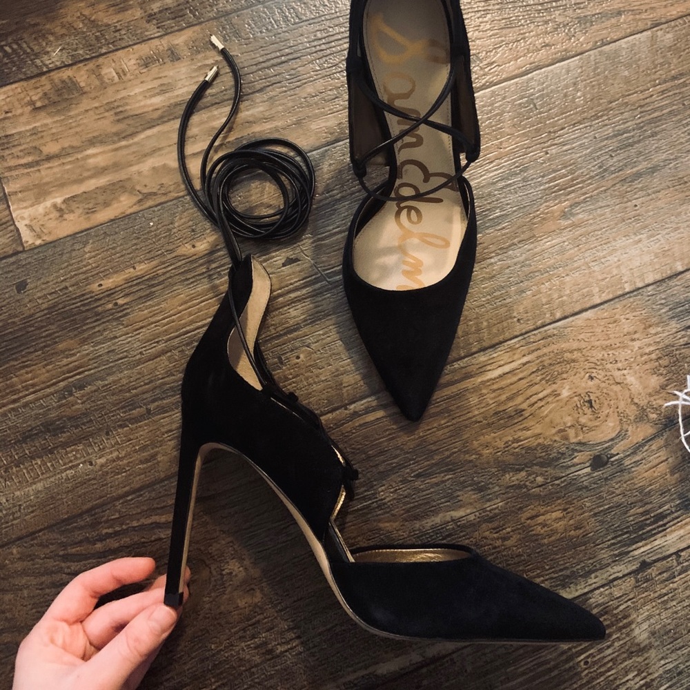 Sam Edelman back lace up heels